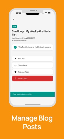 Blogster for Blogspot screenshot