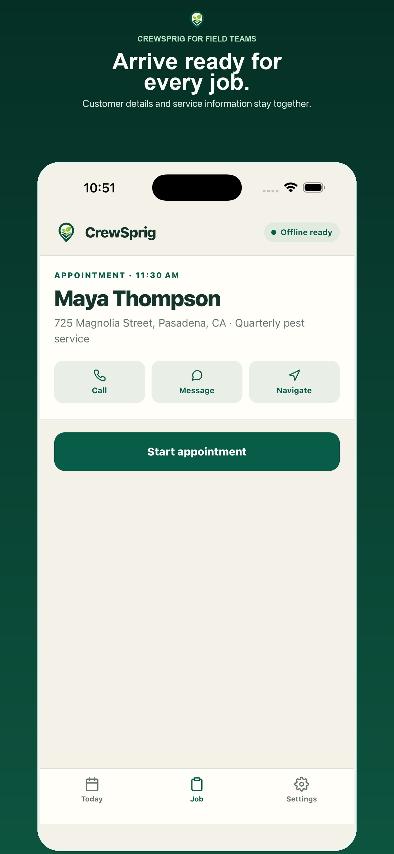 Screenshot 2 of CrewSprig