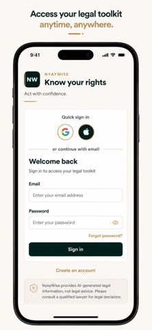 NyayWise - AI Legal Companion screenshot