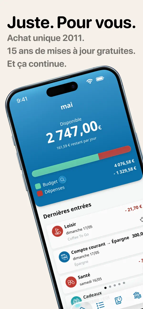 Screenshot #2 pour MoneyControl Budget Dépenses
