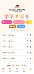 Caccalendario - Baby Tracker screenshot