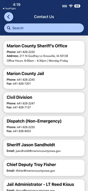 Marion County Sheriff IA screenshot 2