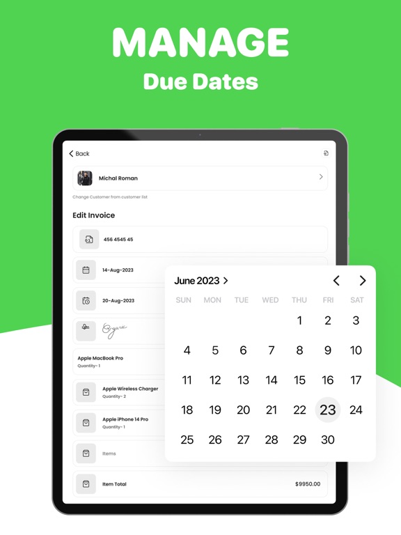 Invoice Maker - Simple Bills iPad screenshot 7 - Business app