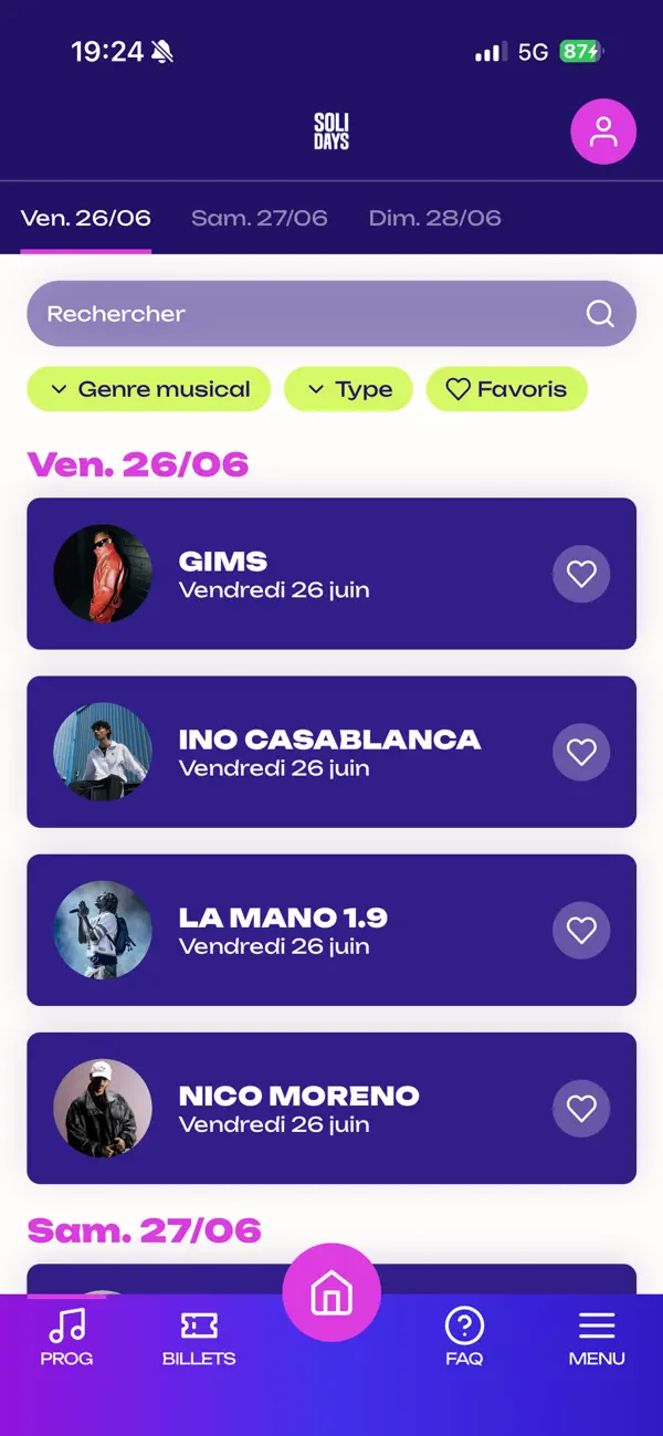 Screenshot #2 pour Solidays 2026
