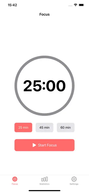 PomodoroLite - Focus Timer screenshot 1