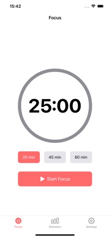 PomodoroLite - Focus Timer Screenshot 1 of 4