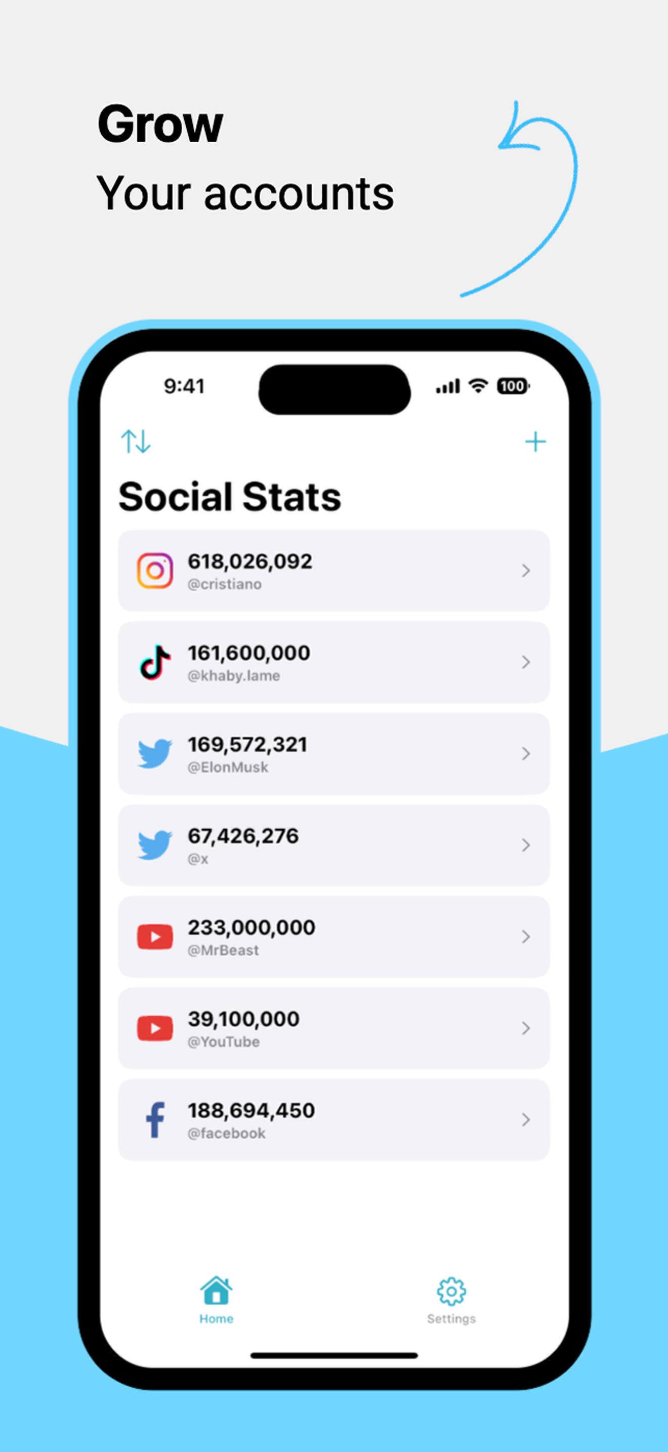 Social Stats Widget: Followers