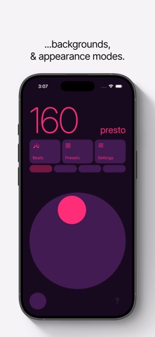 Mach 2 Metronome iPhone screenshot