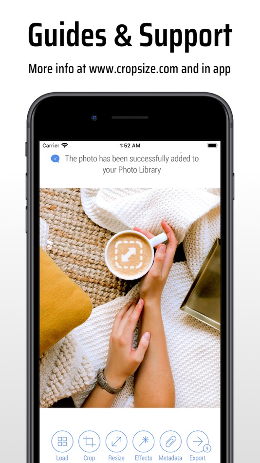 #10. CropSize: Image Resizer Editor (iOS) By: Aliaksei Khutarshchykau