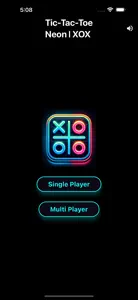 TicTacToe Neon | XOX screenshot #1 for iPhone