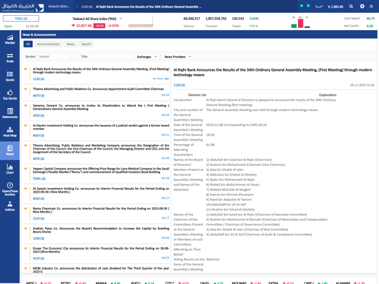 AljaziraCapital OLD iPad iPad screenshot