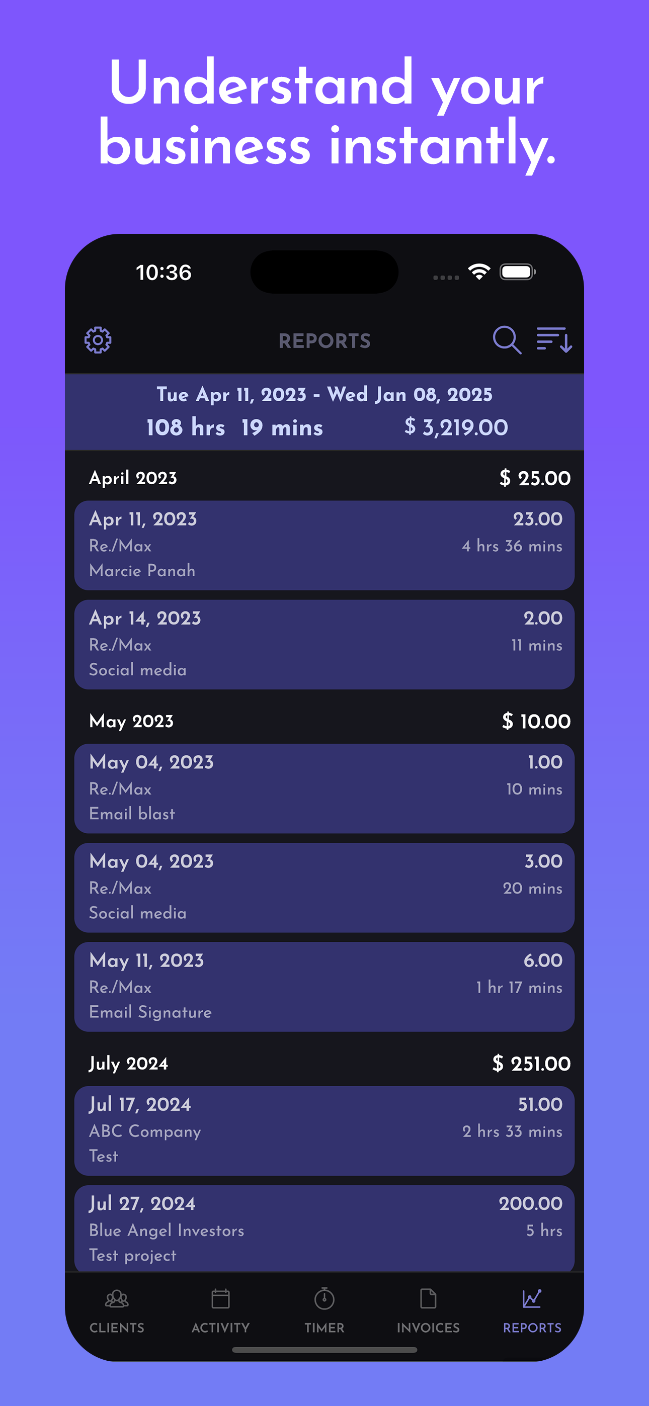 Time Tracker with Alto