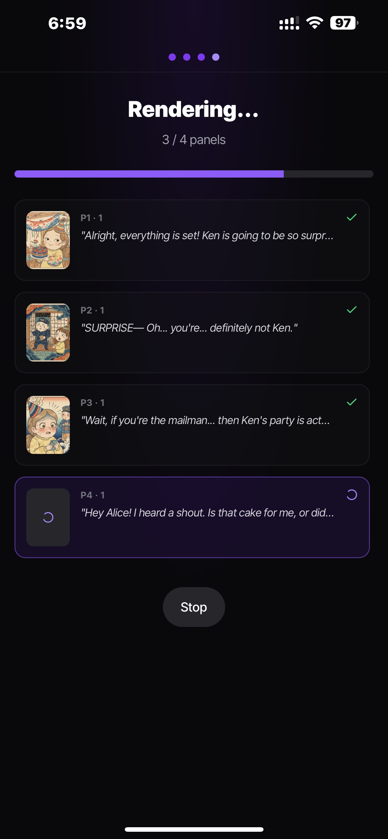 Screenshot 6 of Koma – AI Manga Greetings