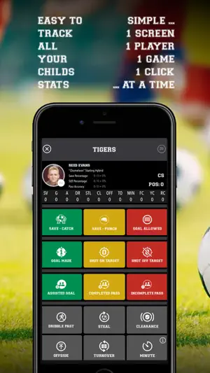 Soccer Simple Stats Tracker screenshot 3