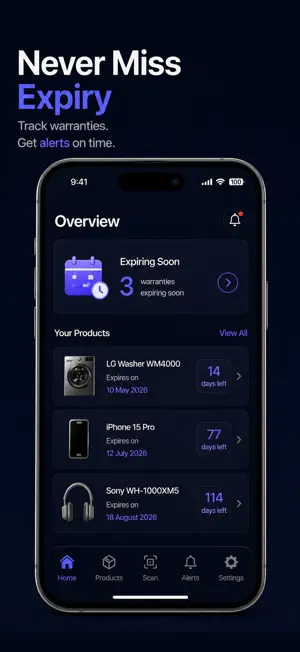 Warranty Vault -Tracker App screenshot 1