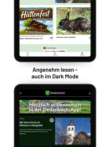Dedenbach iPad screenshot