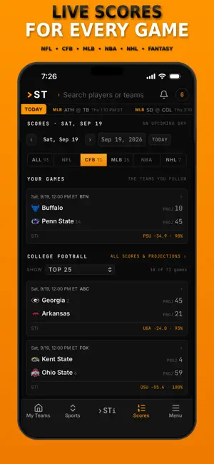 Sports Terminal: Scores & Odds screenshot 3