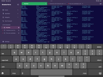 ShadowTerm ssh & mosh Terminal iPad screenshot 5