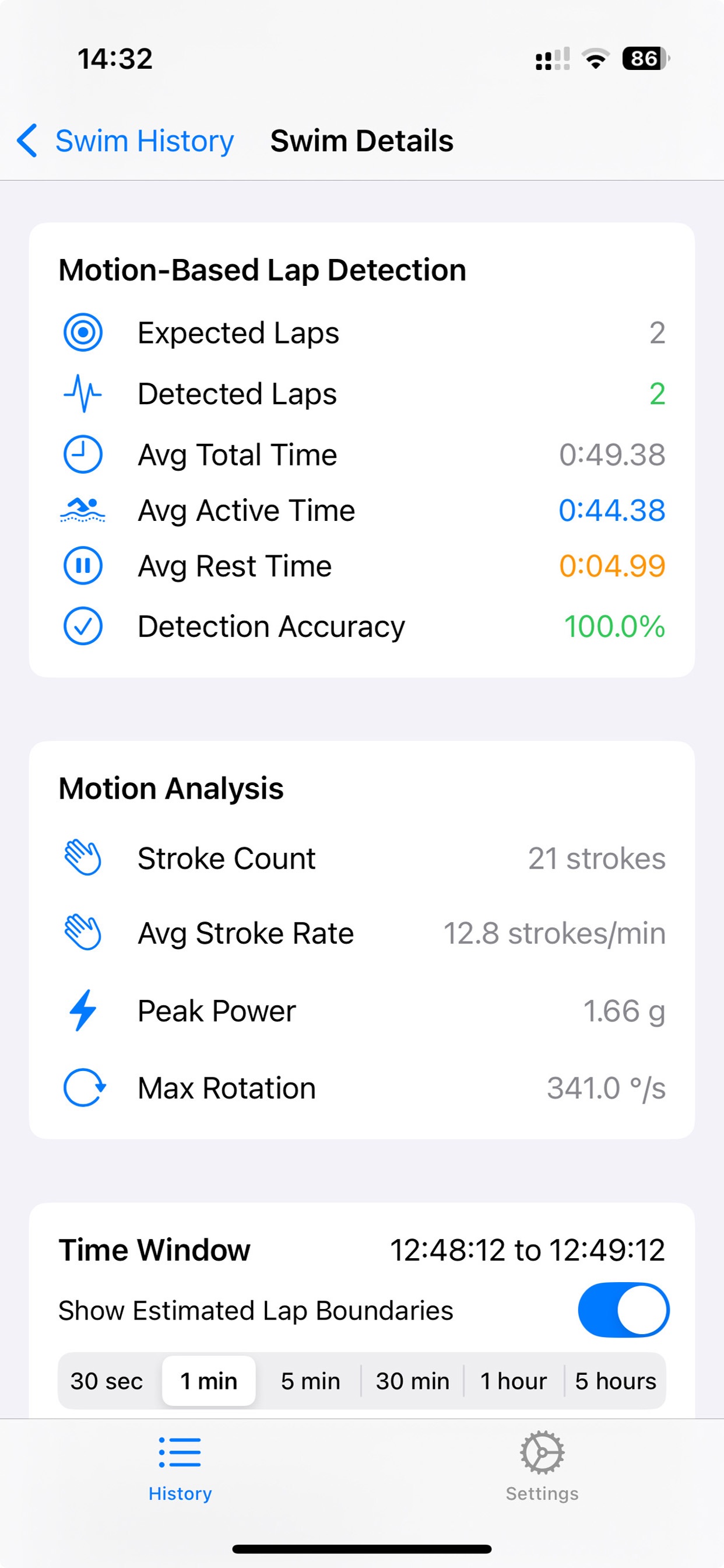 Swimming Lap Tracker screenshot 3