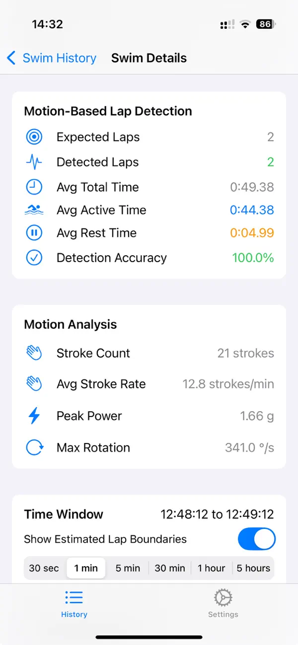 Screenshot #3 pour Swimming Lap Tracker