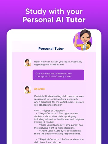ASWB Exam Prep & Practice 2025 iPad screenshot