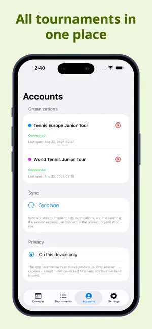 Junior Tennis Tour screenshot 3