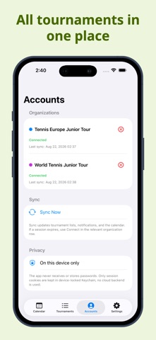 Junior Tennis Tour iPhone screenshot
