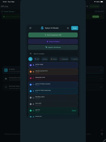 AIPuna – Compare AI Models iPad screenshot