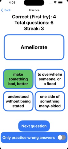 Super SSAT Vocabulary Learner! screenshot