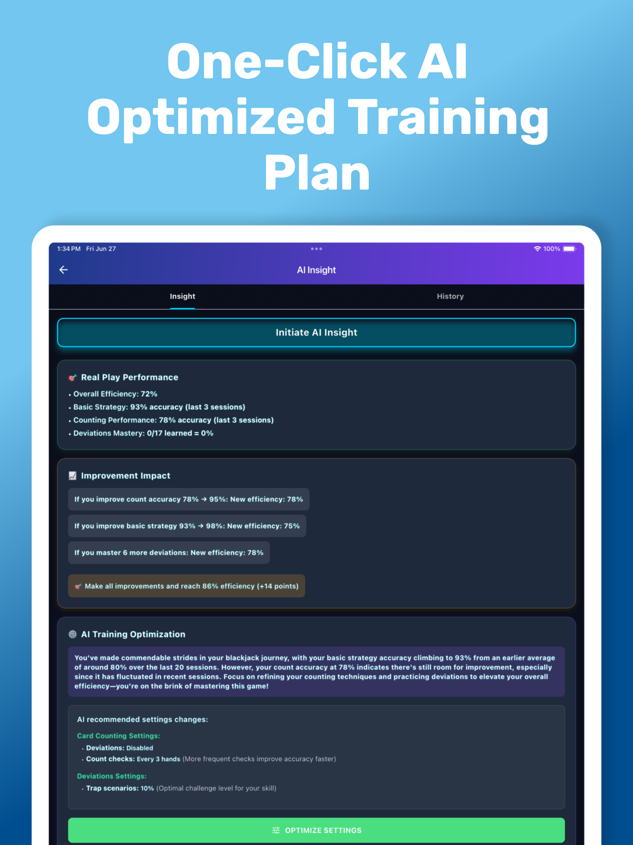 Blackjack AI Pro Training