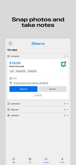 Observa: Earn Money From Gigs screenshot 4