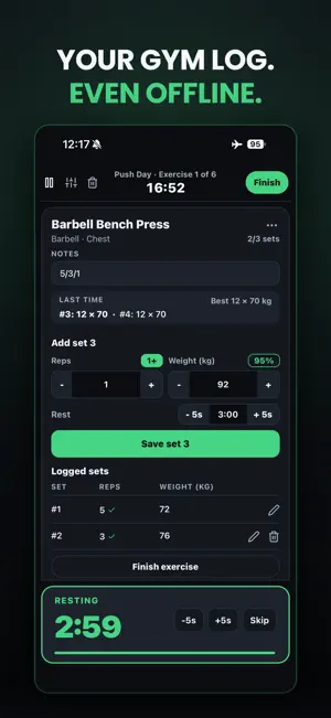 FitTrack: Gym, HIIT & Cardio screenshot 1