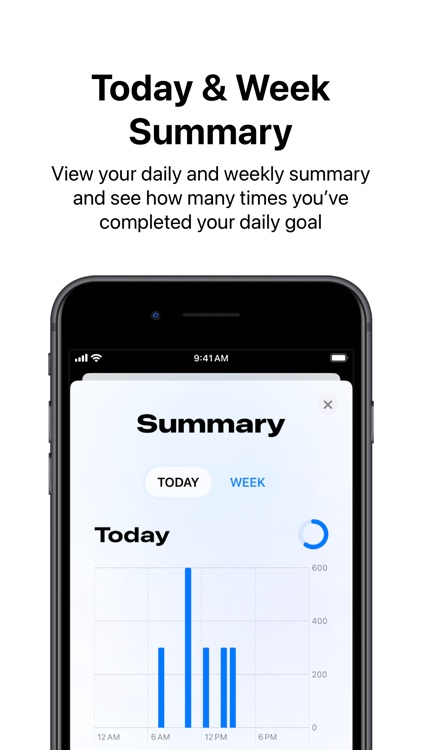 Hydrated: Log Water, Reminders screenshot-3