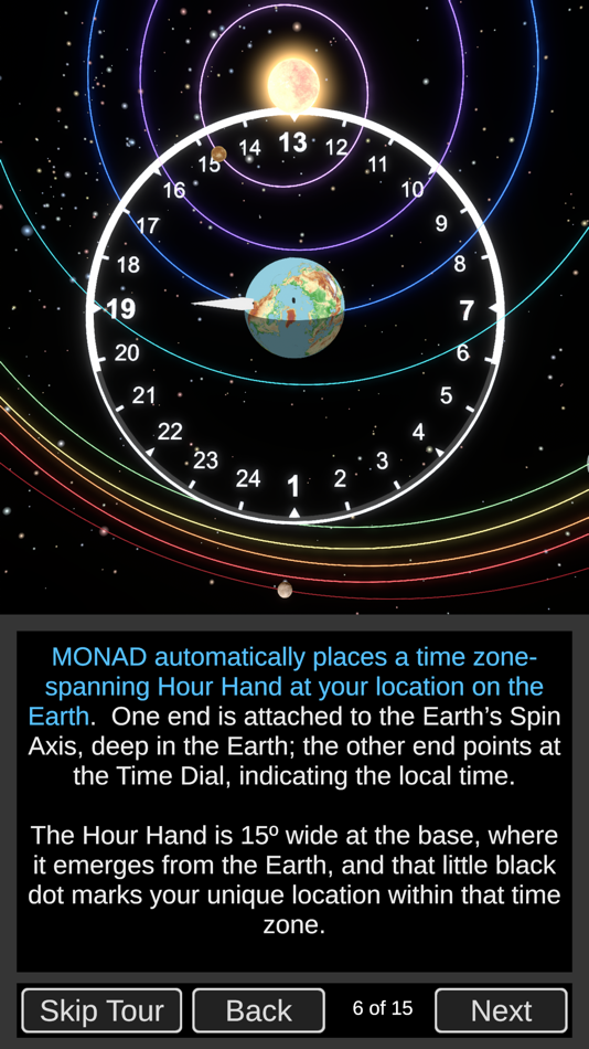 #3. Monad Calendar Clock (iOS) By: Earth at the Center LLC