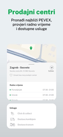 PEVEX aplikacija za kupce screenshot