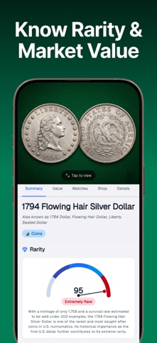 Coin ID: Value Identifier App iPhone screenshot