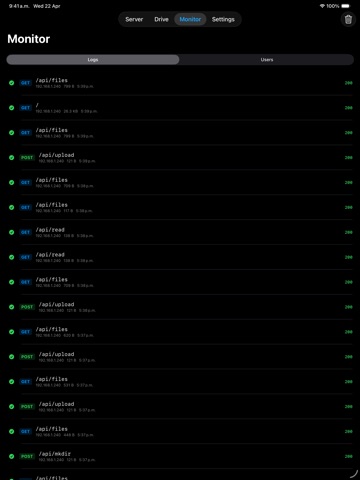 Hosty - Server & Drive iPad screenshot 5