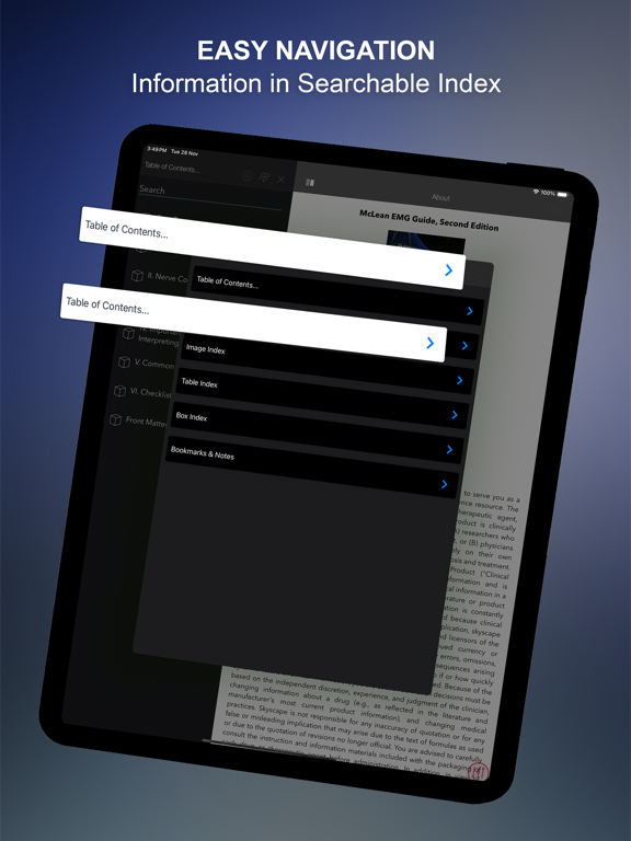 McLean EMG Electrodiagnostic iPad screenshot 6 - Medical app