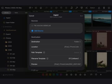 PhotoCuller Mobile iPad screenshot