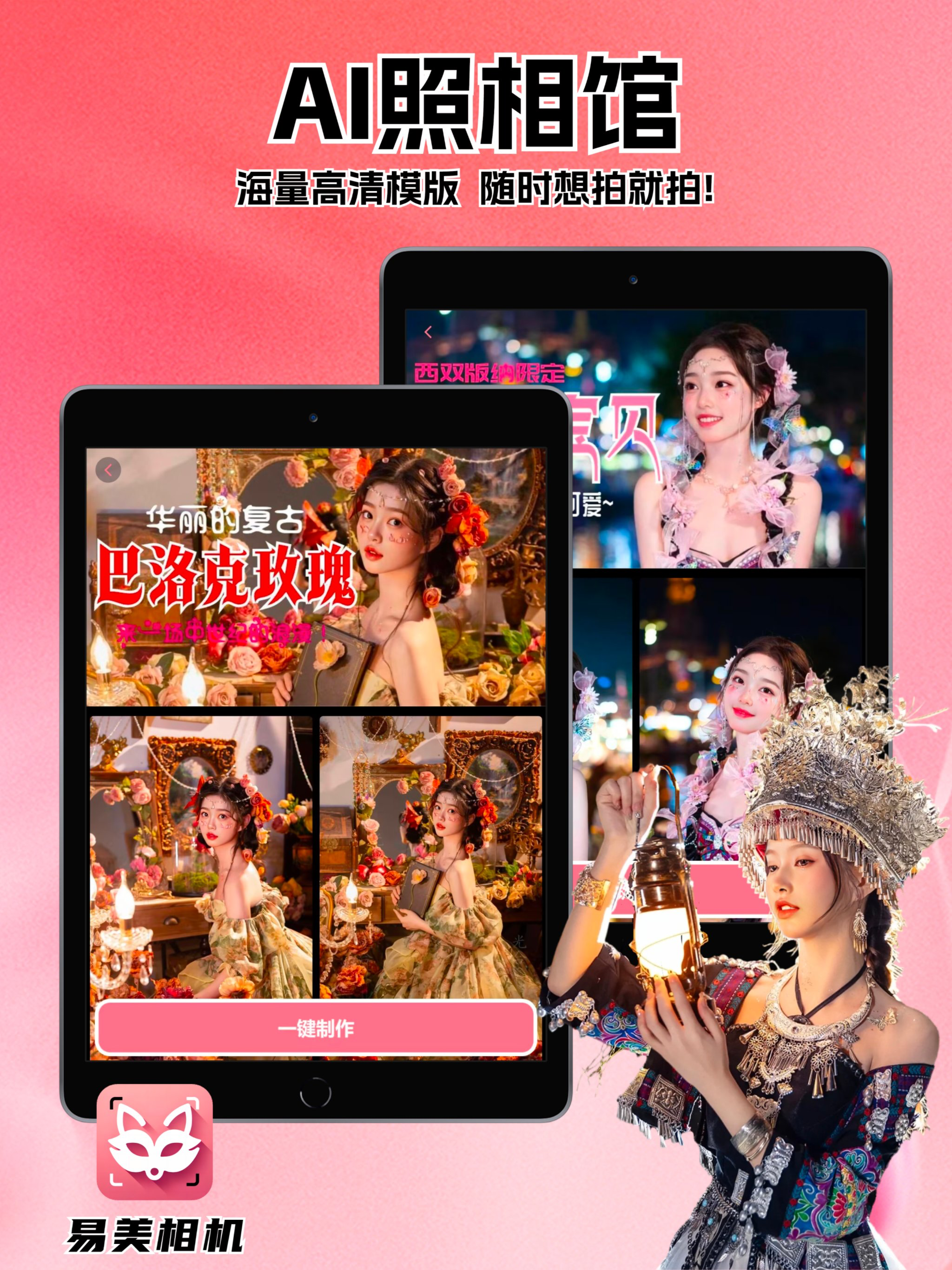 易美相机-AI换脸变装特效写真软件&美颜电子版手机证件照制作 screenshot 11