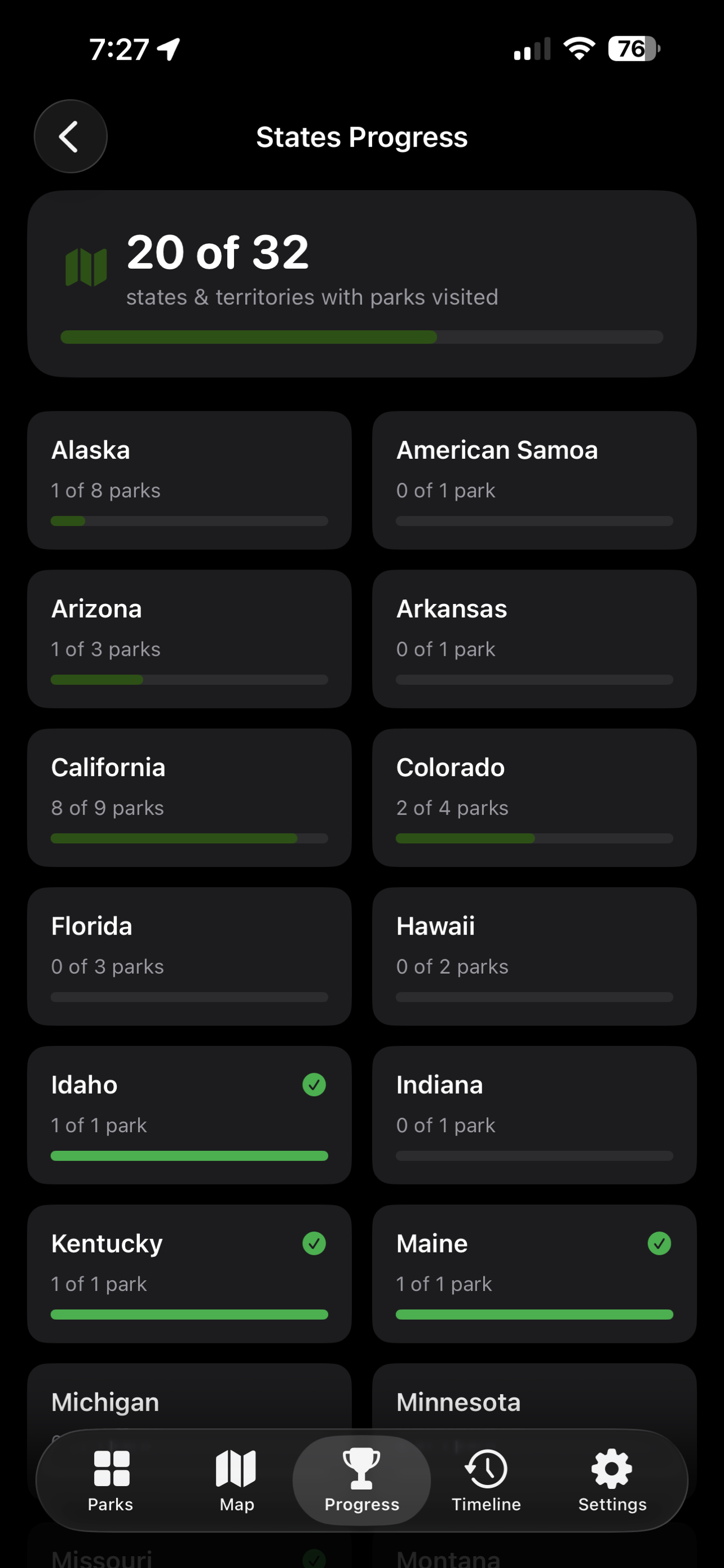 Park Visit Log screenshot 7