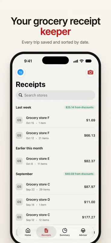 Groceries Tracker: Budget App screenshot 2 of 5