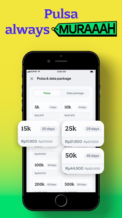 GoPay: Transfer Pulsa Bills