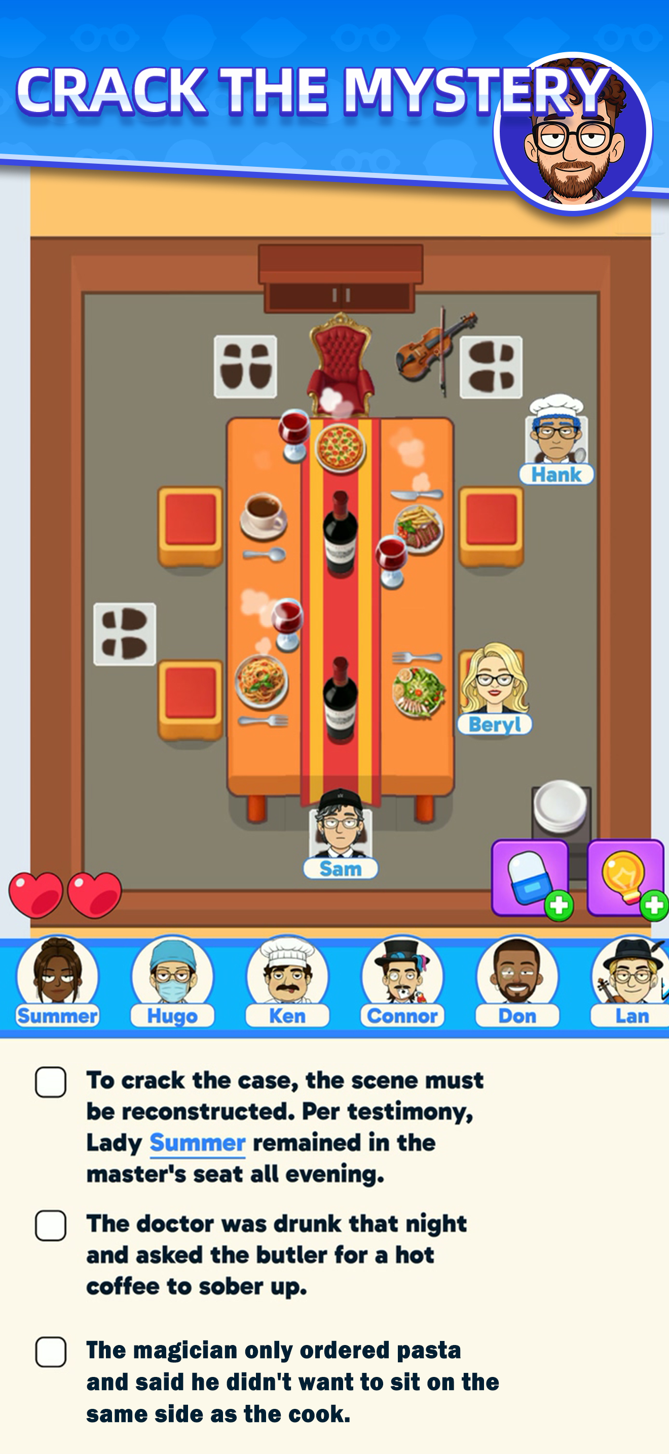 Seat Clue: Logic Puzzle Game