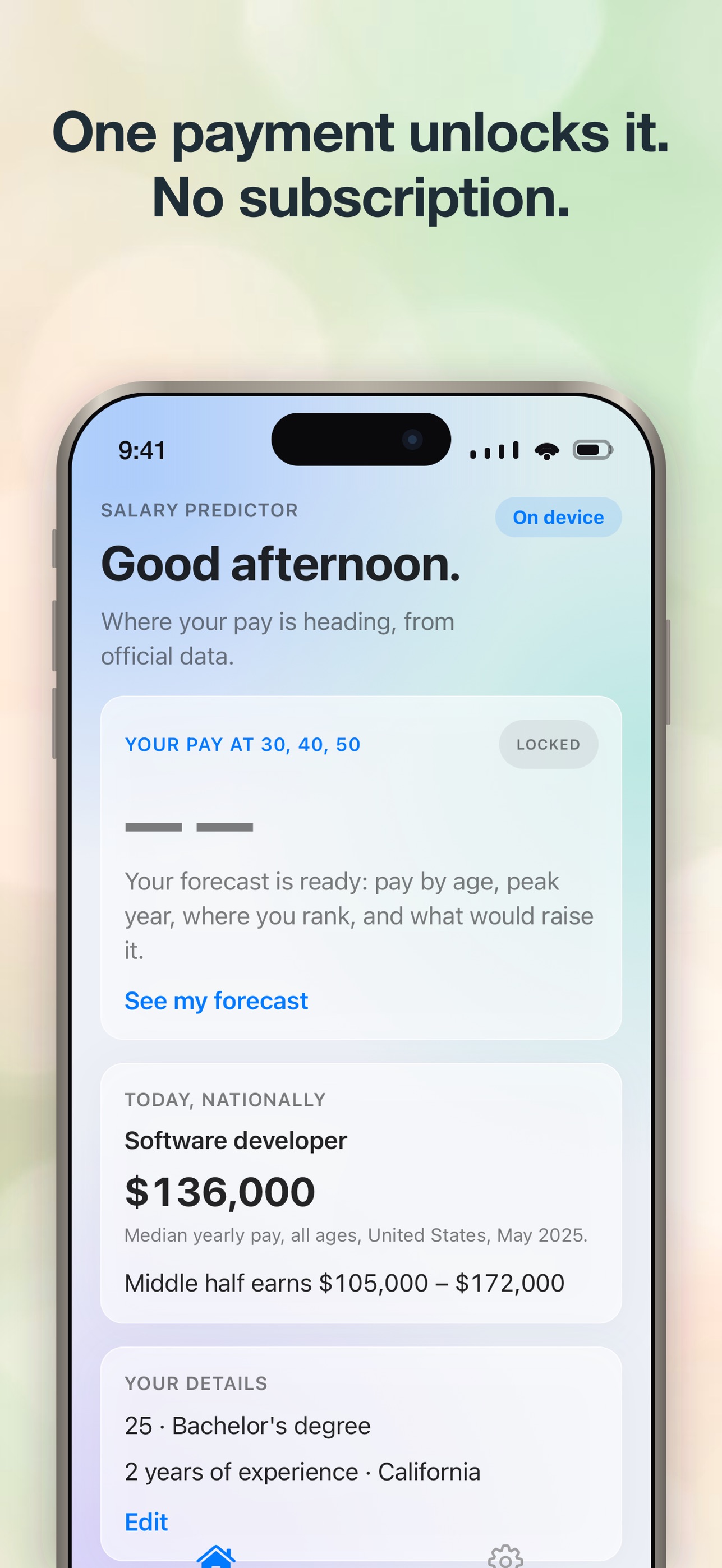 Screenshot 5 of Salary Predictor: Future Pay
