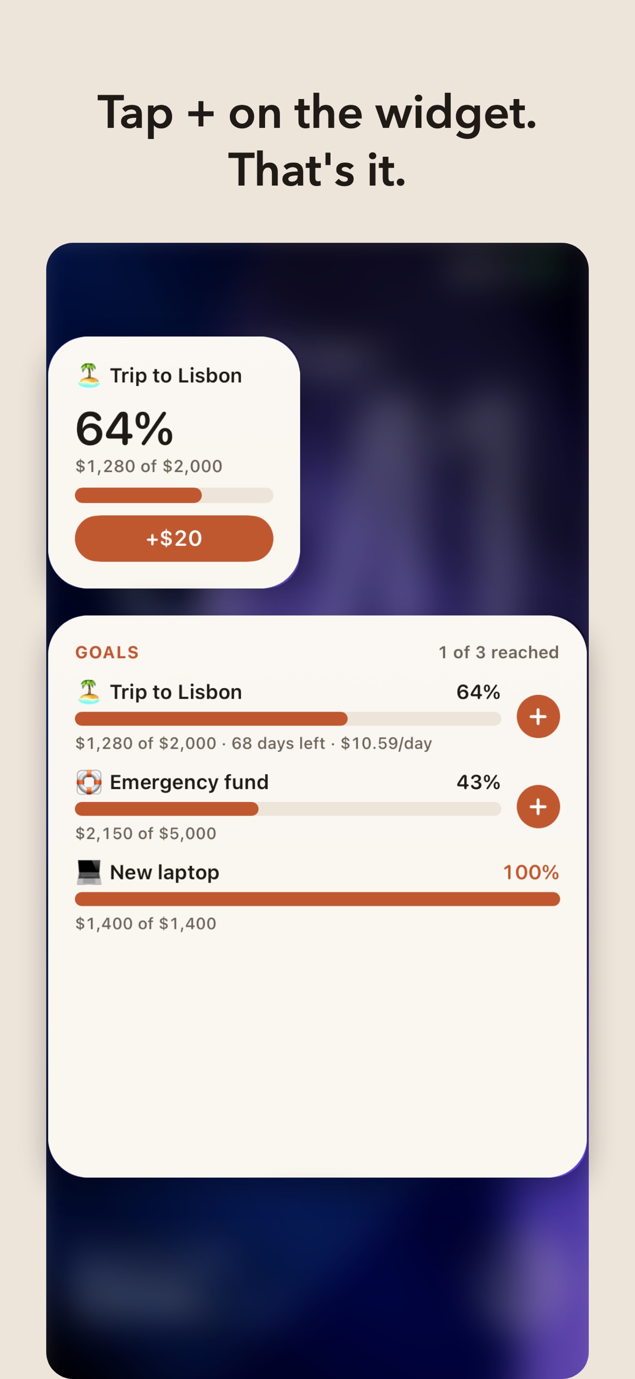 Screenshot 2 of Savebar – Savings Tracker