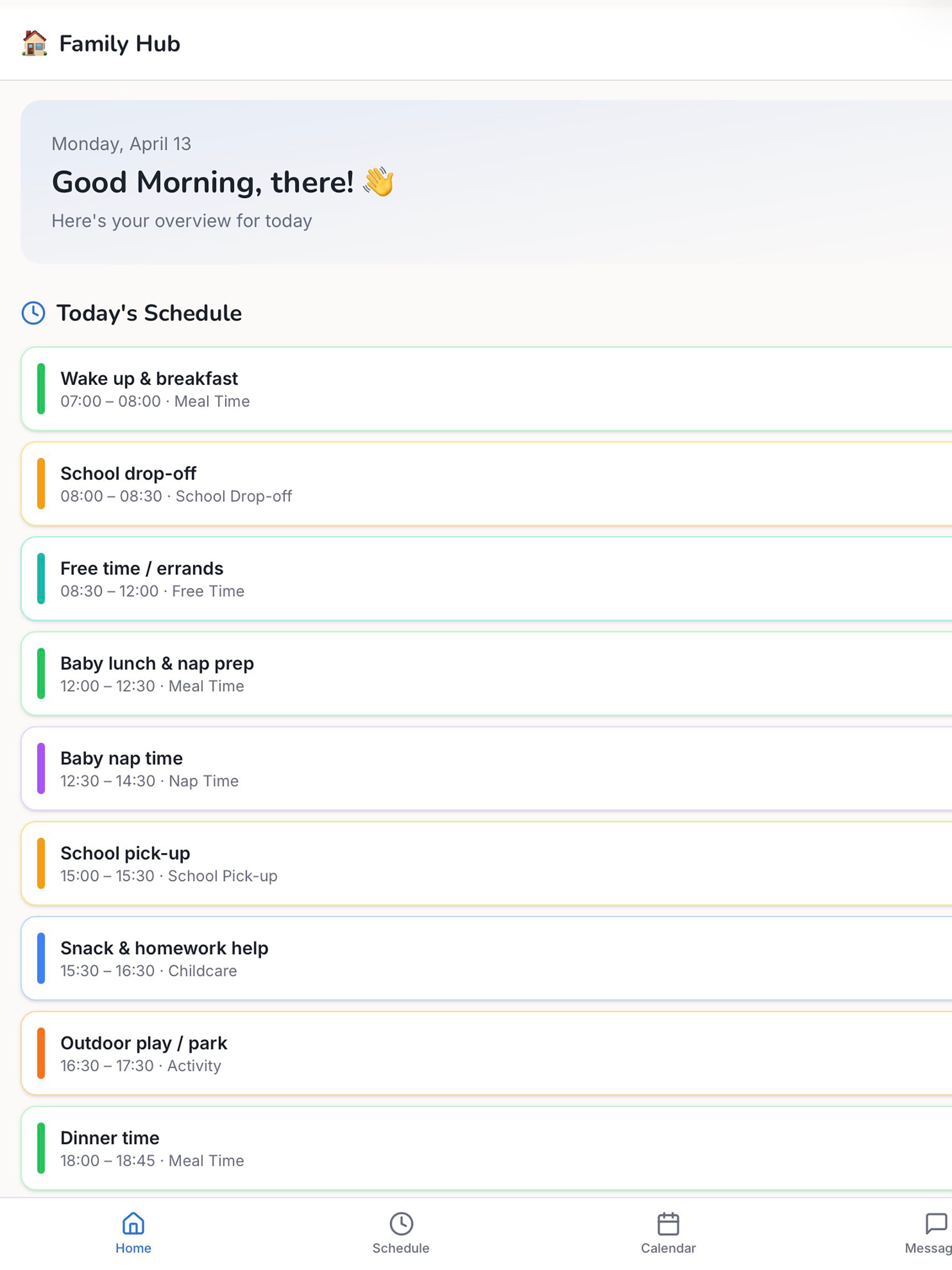 Family Harmony Wizard App
