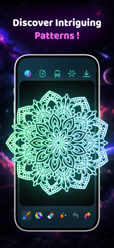Doodle Magic: Glow Art Drawing screenshot 4 of 5