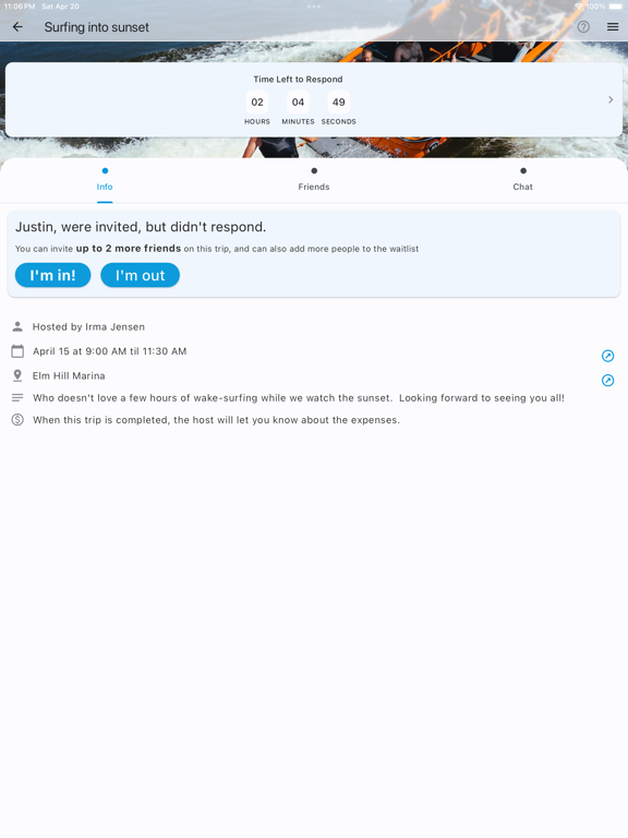 Boat With Friends iPad screenshot 5 - Social Networking app