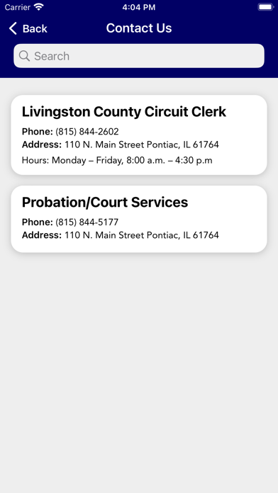 Livingston Co Circuit Clerk Screenshot